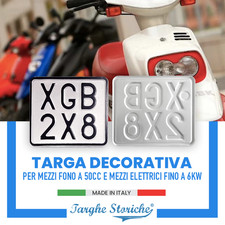 Targa Ciclomotore fino a 50 cc