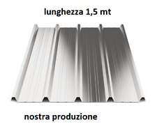 LAMIERA GRECATA Per COPERTURA 1010 MM Lunghezza 1500 MM ZINCATA