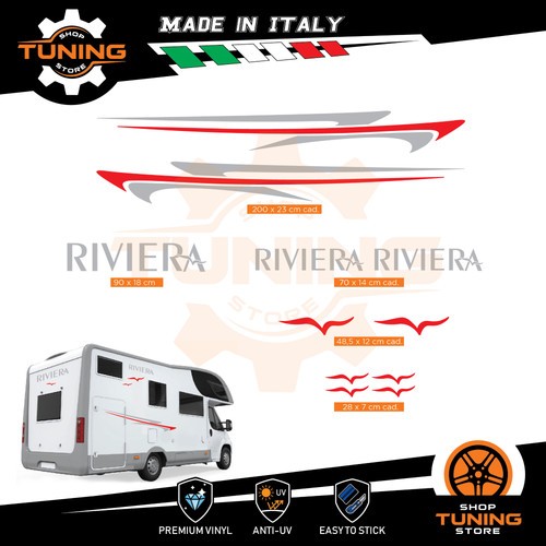 Kit adesivi camper riviera - riviera,