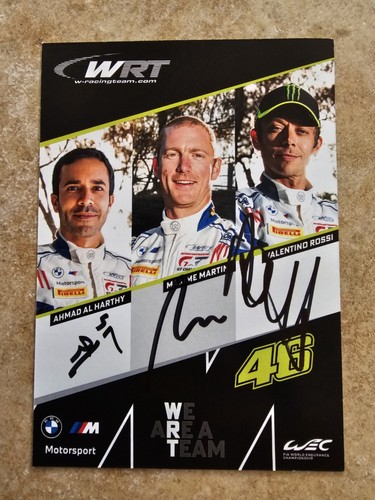 Cartolina autografata team - cartolina,