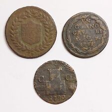 Napoli lotto 5 tornesi 1798 grano 12 cavalli 1791 9 cavalli 1790 RARO