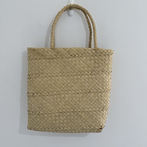 Borsa mano paglia - a, foglia
