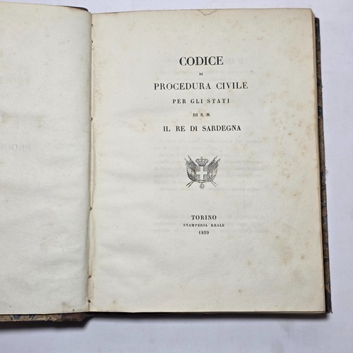 Antique book 1859 code - book, of