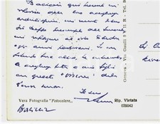 1962 GENOVA Piazza Dante - Cartolina Giovanni ANSALDO - AUTOGRAFO