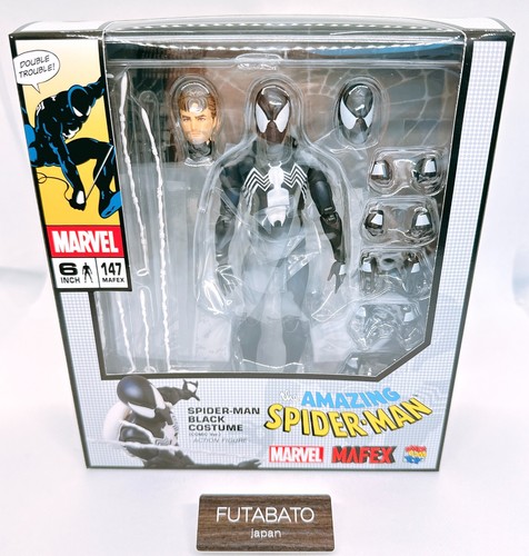 Costume nero spider man mafex - nero, spider-man