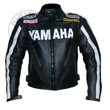 Giacca Moto Yamaha Vera Pelle