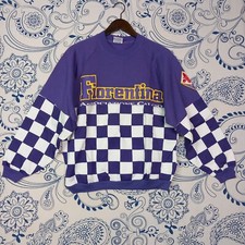 VINTAGE FIORENTINA ASSOCIAZIONE CALCIO Grandi Felpe dei Campioni L MADE IN ITALY