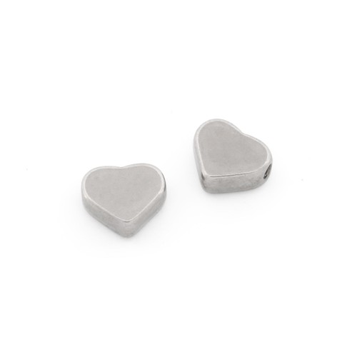 Perle cuore 304 acciaio inox - 2,