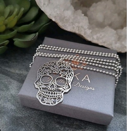 Collana teschio argento - in,