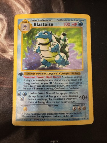 Blastoise 1999 set base - set, 1°