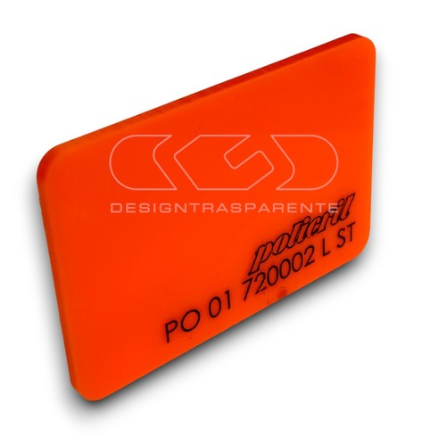 Lastra plexiglass arancione