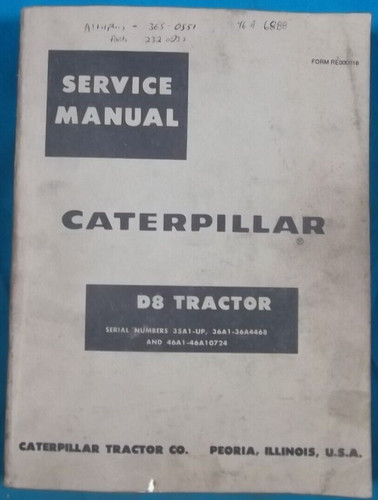 Cat caterpillar d8h - cat,