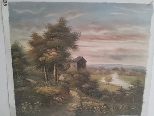 Quadro paesaggio dipinto - -,