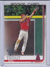 MIKE TROUT ROOKIE CARD 2019