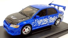 Ertl scala 1/18 pressofuso 33700 - 2002 Mitsubishi Lancer Evolution VII - Blu