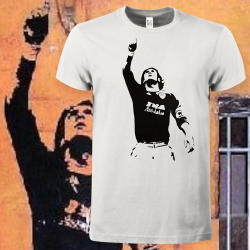 Shirt totti murales - totti, roma