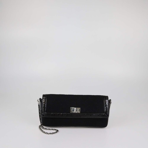 Borsa chanel nera trapuntata - borsa,
