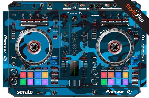 Pioneer ddj sr2 skin blu - ddj-sr2,