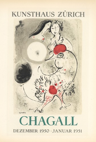 Marc chagall lithograph poster - chagall,