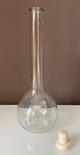 BOTTIGLIA IN VETRO CON TAPPO 0,5 LITRI VUOTA ALTEZZA 26 cm DIAMETRO 10 cm CIRCA