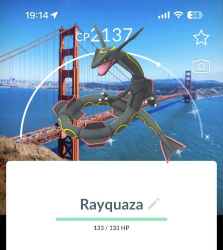 Shiny rayquaza wsc - ✨,