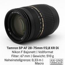 📸 Tamron AF 2,8/28-75mm LD