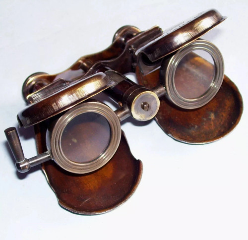 Binocolo antico ottone - binocolo,