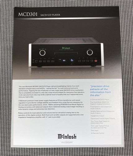 Mcintosh mcd301 lettore - mcintosh,