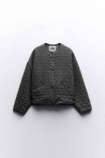 Bomber trapuntato Zara grigio