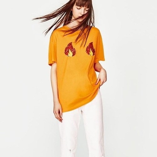 Shirt donna zara paillettes - donna,