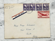 VECCHIA BUSTA VIAGGIATA OLD TRAVELED ENVELOPE