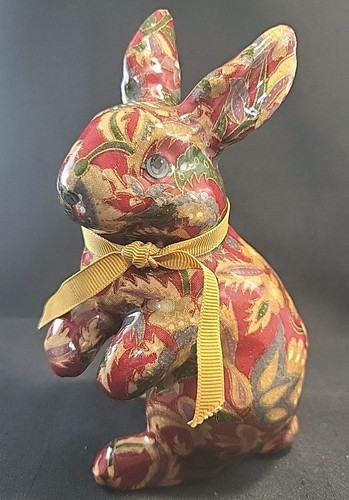 Statuina coniglio decoupage