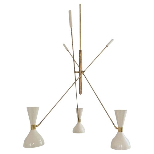 Lampadario orbitale ottone - orbitale, in