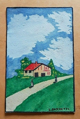 Disegno acquerello firmato - disegno,