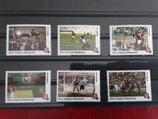 STAMPSALEX CALCIO MILAN FRANCOBOLLI Tema SPORT SAO TOME 2004