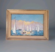 Pittura Antica Olio Paesaggio