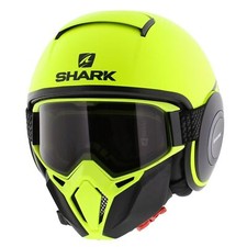Casco Shark Street Drak serie Neon giallo opaco nero YKK - Taglia XS
