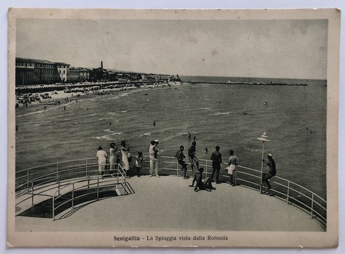Cartolina senigallia spiaggia - senigallia,