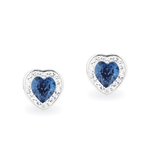Orecchini cuore cristallo - cuore,