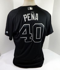 2019 New York Yankees Luis Severino #40 Gioco Emesso Nero Maglia Lettore Weekend