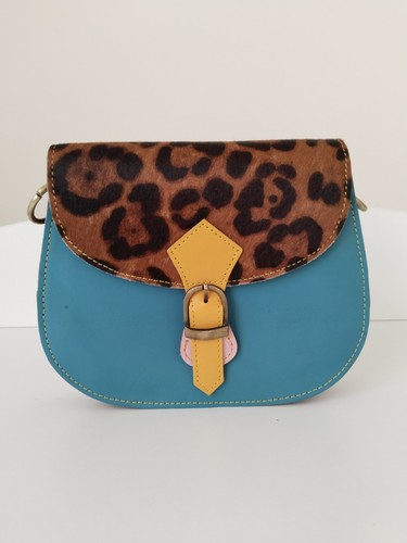Borsa pelle con dettaglio - pelle,