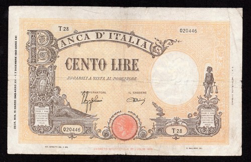 Cento 100 lire barbetti grande - cento,