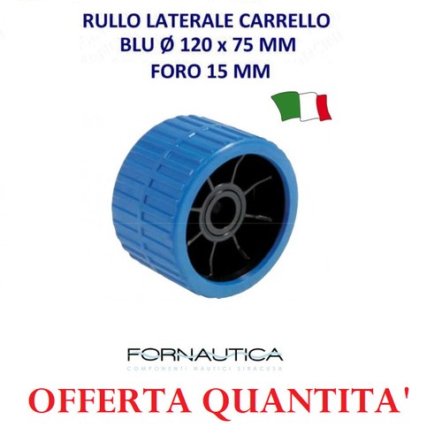 Rullo laterale carrello blu - carrello, Ø