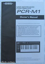 CONTROLLER TASTIERA MIDI "EDIROL" PCR-M1" "MANUALE PROPRIETARIO" "2004" MOLTO BELLO