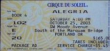 Cirque Du Soleil Alegria South