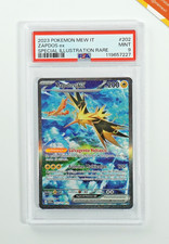Pokemon PSA 9 Zapdos Ex #202 151 Special Illustration Rare 2023 Italiano
