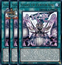 Yugioh 3x Stand Up Centur-Ion