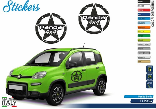 Adesivi fiat panda - 2, stella