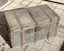 ANTICA CASSA BAULE MILITARE DA