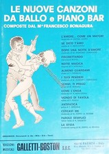 Spartiti - Le Nuove Canzoni da Ballo e Piano Bar - Maestro Francesco Bonagura